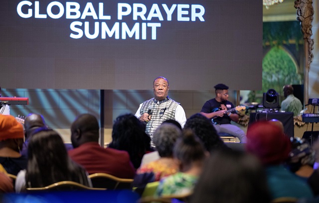 Archbishop Duncan-Williams leads a teaching session at the 2022 Global Prayer Summit